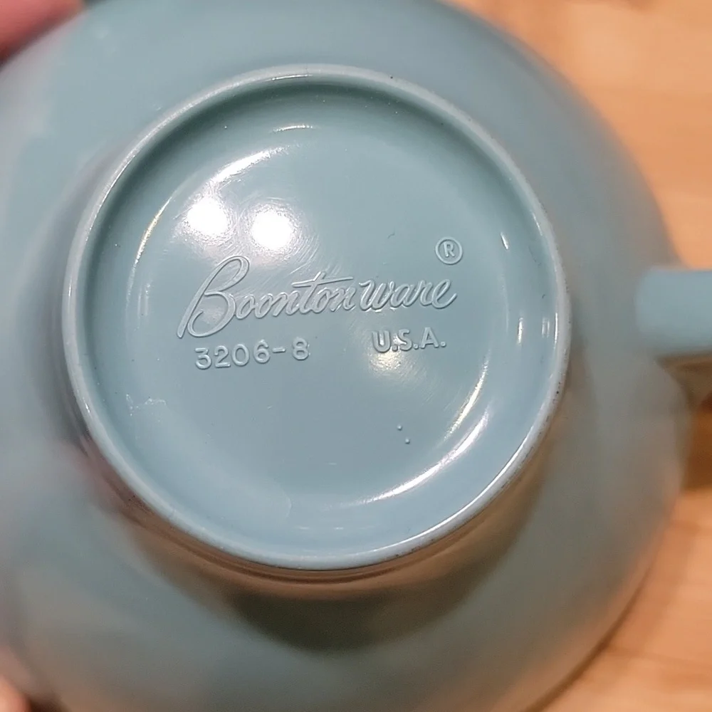 Vintage Boontonware Melamine Melmac Turquoise set - Picture 4 of 5